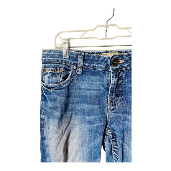 BKE Denim Womens Kate Bootcut Jeans Size 28x31.5 Blue Distressed Medium Wash - Picture 3 of 6